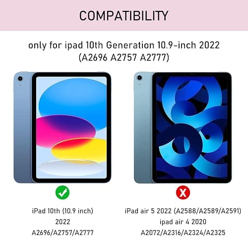 Case with Keyboard for iPad 11th Generation A16 11 inch 2025, UK layout Keyboard Case for ipad 10th Gen 2022, Slim Case with Detachable Bluetooth Keyboard and Pencil Holde for iPad 11/10 Gen, Pink thumbnail 3