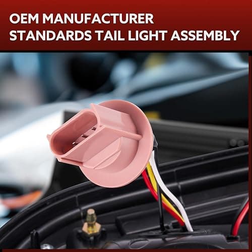 vvavv LED Tail Lights Compatible for 2008-2016 Ford F250 F350 F450 Super Duty, Clear Lens White C-Type Tube Rear Brake Lamps OE Replace FO2800208 FO2801208 thumbnail 3