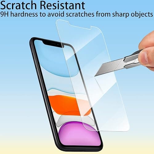4youquality [4-Pack Screen Protector for iPhone 11 and iPhone XR 6.1-Inch, Tempered Glass Film, [LifetimeSupport][Anti-Scratch][Anti-Shatter] thumbnail 6