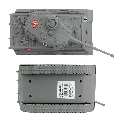 BMC WWII Gray German King Tiger Toy Tank 1:32 Scale for 54mm Army Men Soldier Figures thumbnail 4