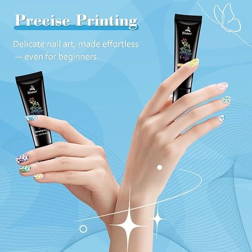 Biutee Nail Stamping Gel Polish 24 Colors Stamp Polish Gel 0.17 Fl Oz UV LED for Nail Art Stamping Plate Stamper Soak Off Printed DIY Nail Art Design 5ML thumbnail 6