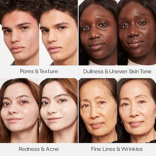 Saie Glowy Super Skin Tint Liquid Foundation - Weightless + Dewy Foundation with Lightweight Medium Coverage - Hydrating Face Makeup + Skin Care Serum Hybrid with Hyaluronic Acid - Shade 4 (1.01 oz) thumbnail 5