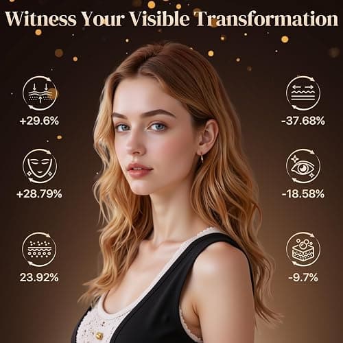 Near-Infrared Light for Face, Portable LED Face Mask, Red Light Lamp with Timing Function at Home thumbnail 3