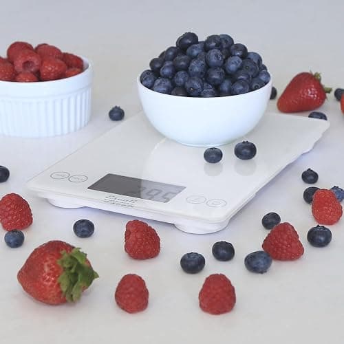Escali Arti Digital Food Scale, Multi-Functional Kitchen Appliance, Precise Weight Measuring and Portion Control, Baking and Cooking Made Simple, Tempered Glass, Frost White thumbnail 8