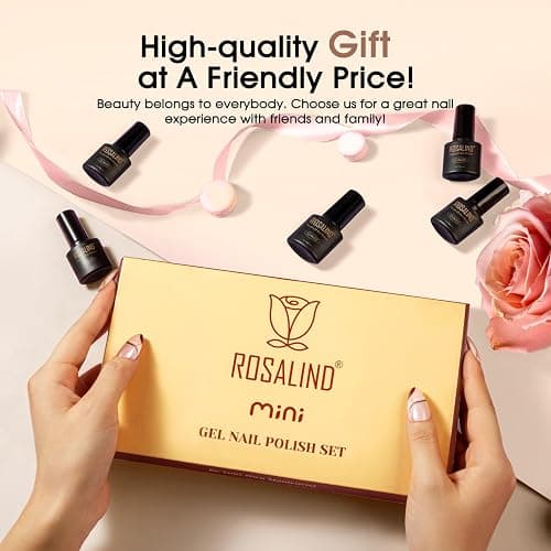 ROSALIND Nude Brown Gel Nail Polish Set, 12 Colors White Nude Brown Gel Polish Soak Off Classic Gel Polish Set for Nail Art Gift thumbnail 7