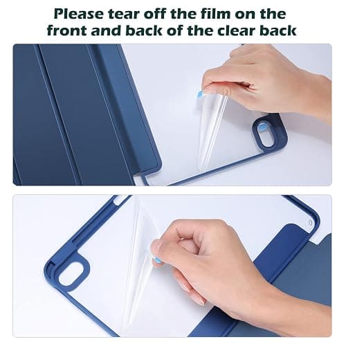 ProCase Hülle für iPad (A16) 11" Generation 2025 / iPad 10 Generation 10,9" 2022 Schutzhülle mit Stifthalter Stoßfeste Smart Case Cover Auto Schlafen/Wachen -Navy thumbnail 7