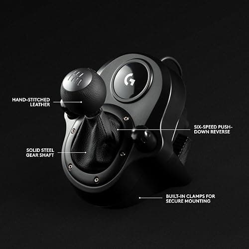 Logitech G Driving Force Shifter – Compatible with G29, G920 & G923 Racing Wheels for-PlayStation 5, Playstation 4, Xbox-Series X|S, Xbox-One, and-PC thumbnail 4