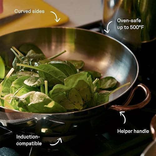 Great Jones Deep Cut 3-Quart Stainless Steel Sauté Pan | Hybrid Skillet & Sauté Pan with Sloped Sides, Welded Handles | Induction & Oven Safe, Dishwasher Friendly thumbnail 3