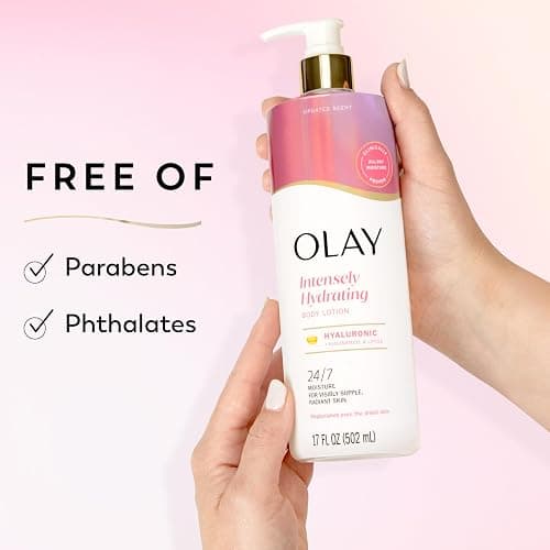 Olay Body Lotion for Women, Nourishing with Hyaluronic Acid Serum, Visibly Soften & Smooth Skin, 24hr Moisture & Hydration, Fast Absorbing Formula, Vitamin B3 Complex, For All Skin Types, 17 fl oz thumbnail 7