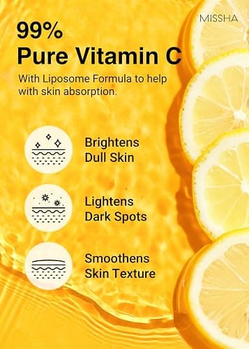 MISSHA Vita C Tone Up Ampoule Toner Pads 80 Count Exfoliating | Pre-soaked sheets with enzyme care support smoother texture, moisture, elasticity, and quick daily masking or wiping. thumbnail 3