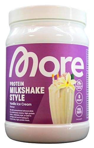 More Protein Milkshake Style Vanilla Ice Cream Flavour Getränkepulver, (1 x 360g) - Image 1