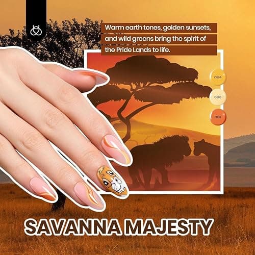 Beetles Gel Nail Polish Set - 44 PCS Brown Nude Burgundy Gel Polish Winter Nails Fairytale Town Collection with 4Pcs Base Glitter Matte Glossy Top Coat Soak off Uv Gel DIY Manicure thumbnail 5