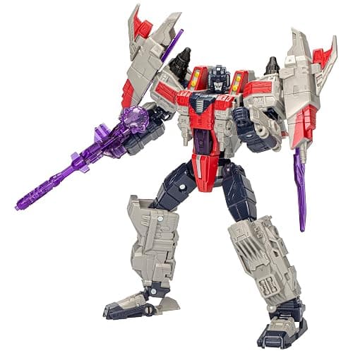 Transformers Legacy United Voyager Class Cybertron Universe Starscream, 7-inch Converting Action Figure, 8+ Years | Transformers Legacy United 7 Inch Action Figure Voyager Class (2024 Wave 2) - Starscream - Image 1