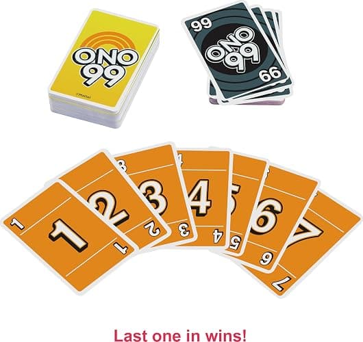 Mattel Games ONO 99 Card Game from the Makers of UNO for Kids, Adults & Families, Add Numbers & Don't Go Over 99 thumbnail 5
