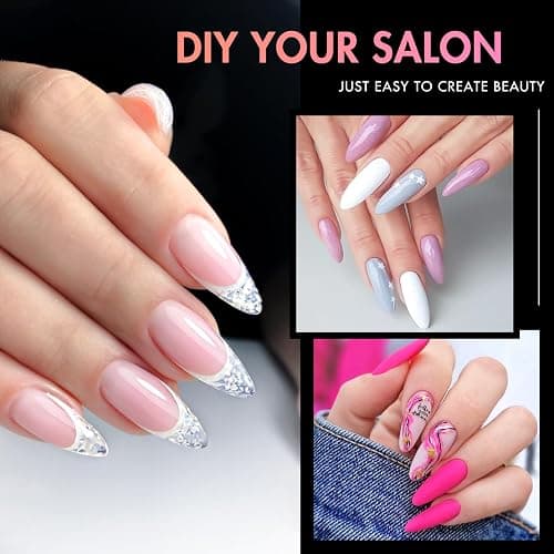 Ranrose Long Almond Nail Tips: 240pcs Nail Tips Full Cover False Nail 12 Sizes Half Matte Pre-shape Acrylic Almond Shaped Press On Nail Tips DIY Nail Salon thumbnail 3