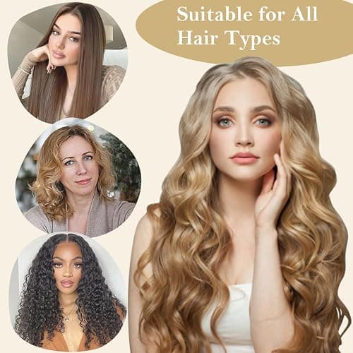 Ystrybo Satin Heatless Hair Curler Curls Overnight Hair Curlers to Sleep In, Hair Curlers No Heat Curls Overnight, Heatless Curling Set for Women Long Hair - 8 Pcs (Blush Pink) thumbnail 6