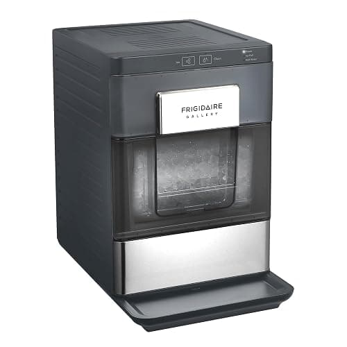 Frigidaire Gallery, 33 Lbs. Countertop Ice Maker, Nugget Shaped Ice, Stainless Steel Trim (Black) - Image 1