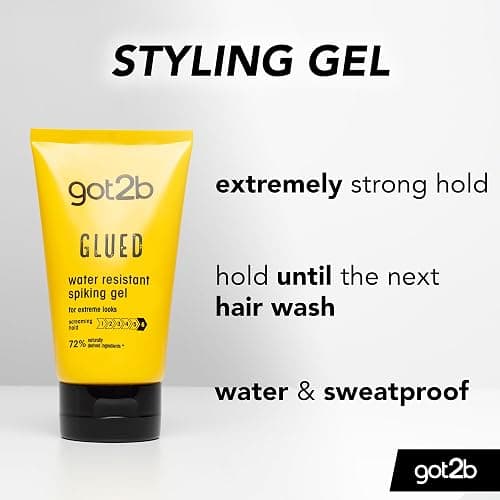 got2b Glued Water Resistant Spiking Gel 150 ml, Glued Spiking Gel for up to 72h Ultra Strong Hold, Water & Sweatproof, For Extreme Hairstyles, Vegan* Formula thumbnail 2