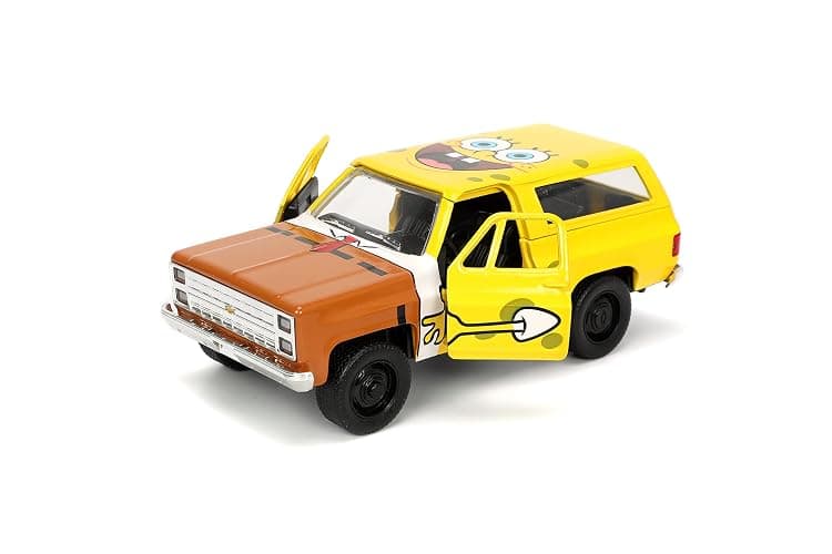 Jada Toys Spongebob Squarepants 1:32 1980 Chevy Blazer K5 Die-cast Car and 1.65" Spongebob Figure, Toys for Kids and Adults, 31798 thumbnail 8