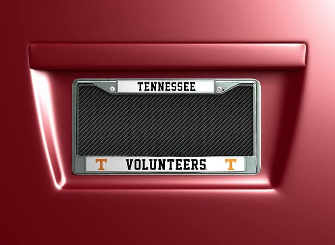 Rico Industries NCAA Premium 12" x 6" Chrome Frame with Plastic Inserts - Car/Truck/SUV Automobile Accessory thumbnail 2