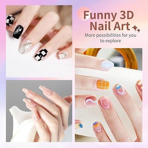 3D Gel Nail Art Sculpting Nail Glue, Sculpting Glue for Hand Modeling Building & Painting & Carving & Extension & Decoration, Soak Off UV/LED Nail Art DIY thumbnail 5