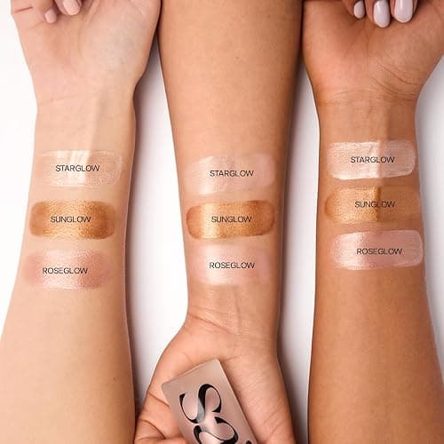 Saie Mini Glowy Super Gel Lightweight Illuminator - Luminizer + Makeup Primer for Glowing Skin - Enriched with Vitamin C + Hydrating Squalane Oil - Roseglow (0.5 oz) thumbnail 5