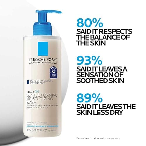 La Roche-Posay Lipikar AP+ Gentle Foaming Moisturizing Wash, Shea Butter + Niacinamide + Glycerin, Moisturizing Body Wash For Dry Skin, National Eczema Association Accepted, Dermatologist Tested​ thumbnail 4
