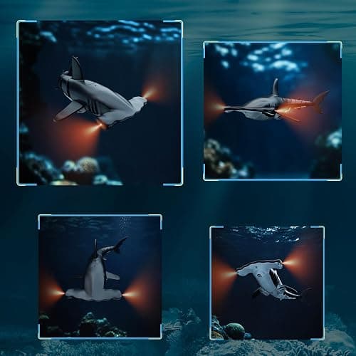 fygurso Remote Control Shark Toys High Simulation,Water Toys for Kids, High Simulation Shark for Pool & Bath, Ideal Gifts for Boys Ages 6+ (Gray) thumbnail 6