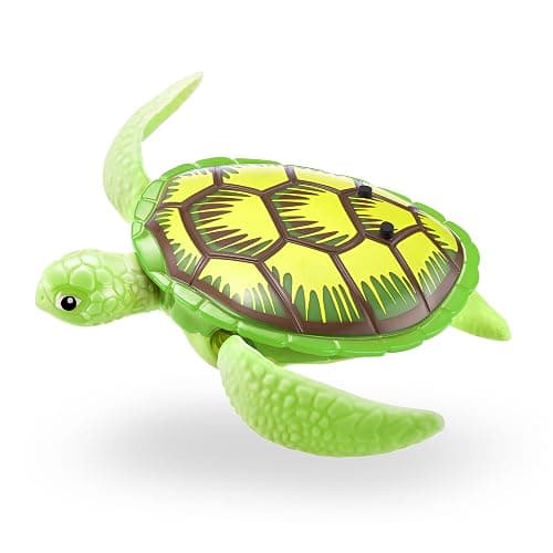 Robo Alive Robo Turtle Robotic Swimming Turtle (Green + Pink) by ZURU Water Activated, Comes with Batteries, Exclusive (2 Pack) thumbnail 4