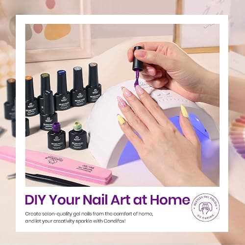 beetles Summer Gel Polish Set - Fingertip Palette, 32 Colors Polish Set with Base Top Coat Pink Red Blue Purple Brown Yellow Green Black White Uv LED Lamp Nails Gifts for Women thumbnail 6