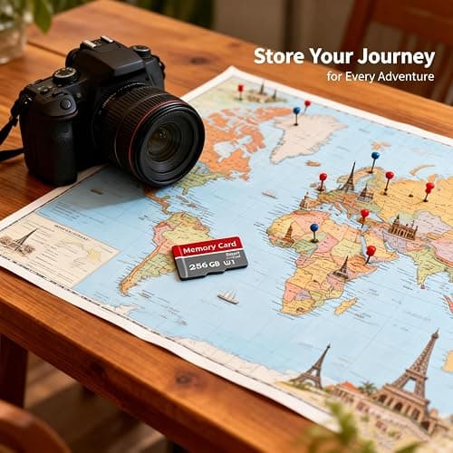 Poxfun 256GB 2Pack Memory Card, Grey TF Card Waterproof Durable Memory Carte for Camera/Monitoring/Action Camera/Smartphone/Drone/Computer(2pcs*256GB thumbnail 4