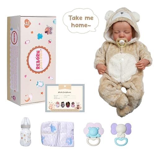 BABESIDE Lifelike Reborn Baby Dolls Boy - 17-Inch Baby Soft Body Realistic-Newborn Baby Doll Silicone Full Body Vinyl Real Life Baby Dolls with Toy Accessories thumbnail 7