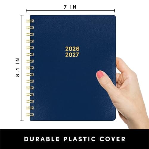 PAPERAGE Academic Planner, Weekly & Monthly Planner & Calendar, 12-Months, July 2026 - June 2027, (7" x 8"), School & Student Planning Agenda with Tabs, Bonus Pages & Inner Pocket, royal Blue thumbnail 2