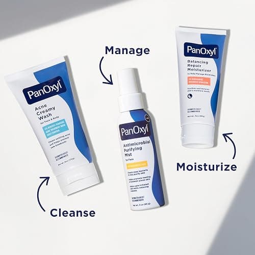 PanOxyl Antimicrobial Purifying Mist, Hypochlorous Acid, For Face, 3 oz | Kills Bacteria, Dermatologist Tested, Purify Skin, Calm Redness, pH Balanced, Hypoallergenic, Non-Irritating, Non-Comedogenic thumbnail 9