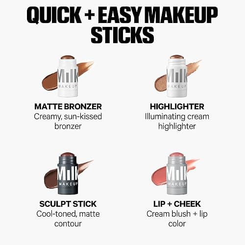 Milk Makeup Sculpt Stick – Cool-Toned Cream Contour Stick with Thyme Extract + Mango Butter – Hydrating, Buildable Formula Adds Depth + Dimension - Toasted - Fair to Light thumbnail 4