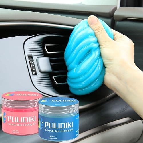 PULIDIKI Car Cleaning Gel for Car Detailing Kits Car Putty Auto Detailing Tools Car Interior Cleaner Car Cleaning Slime Car Accessories Blue Pink Stocking Stuffers for Women Men Teens Adults (2Pack) - Image 1