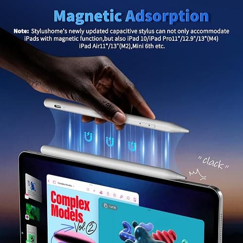 iPhone iPad Pencil for iOS & Android Touch Screens, New Designed 15 Mins Fast Charge Universal Stylus Pen for Apple iPad Pro, Air, Mini, (Palm Rejection) iWatch, iPhone, Samsung, Tablet All Devices thumbnail 7