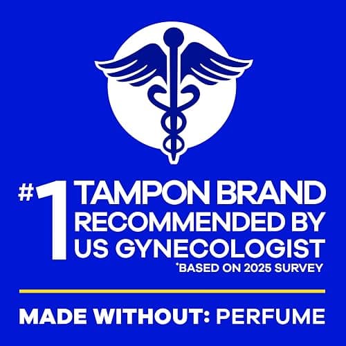 Tampax Pearl Tampons Tampons with Leak-Proof Braid, Lightweight/Regular/Super Absorbent, Unscented (Pack of 64) thumbnail 7