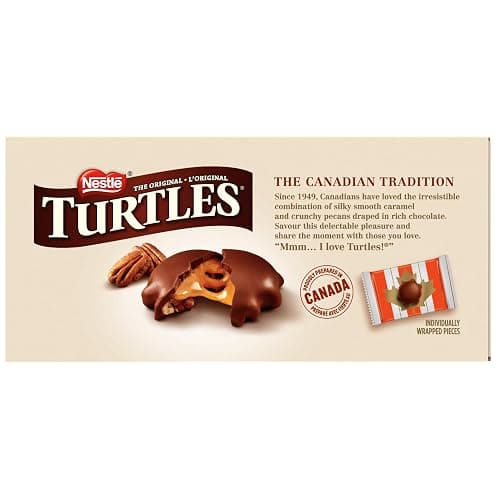 TURTLES Gift Box, Smooth Caramel & Crunchy Pecans Draped In Rich Chocolate, Prepared In Canada, Gluten-Free, 600 g thumbnail 9