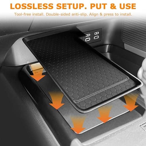 Center Console Wireless Charging Non Slip Mat for 2026 2025 Toyota Camry Accessories Anti-Slip Wireless Charger Protective Pad Phone Charge Area Charging Protection Heat Insulating Silicone Material thumbnail 5