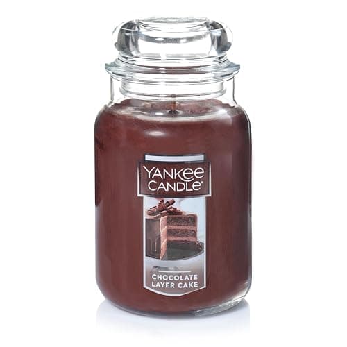 Yankee Candle Chocolate Layer Cake Scented, Classic 22oz Large Jar Single Wick Candle, Over 110 Hours of Burn Time - Image 1
