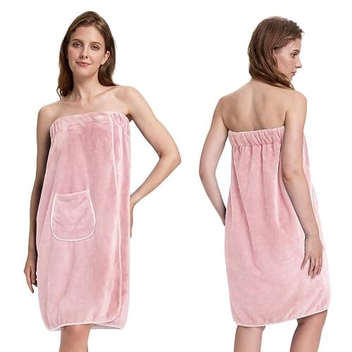 PJGGZ Towel Wrap for Women, Three Adjust Clasps Closure Bath Wraps After Shower Spa Sauna Bathrobe(Available in Plus Size) - Image 1