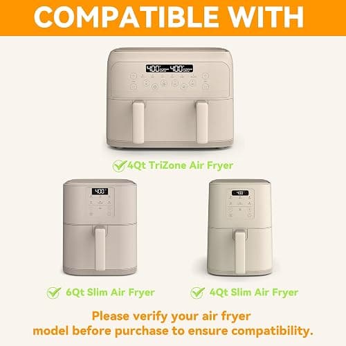 Parchment Paper for bella 4Qt Slim Air Fryer, 200pcs Air Fryer Liners for bella 6Qt Slim Air Fryer thumbnail 3