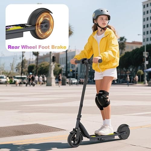 VOLPAM Electric Scooter, 350W/500W Powerful Motor, 8.5"/10" Solid Tires, 19/22Mph, 28/23/21/16 Miles Max Range, Dual Braking thumbnail 7