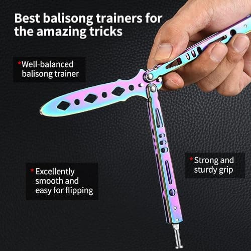 Vudwson Practice Tool with Cool Color Design, Full Stainless Steel, Set of 3 Color (Black&Silver&Colorful) thumbnail 3