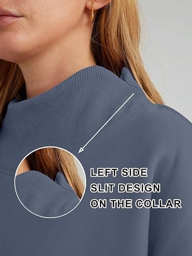 Trendy Queen Womens Oversized Sweatshirts Turtleneck Pullover Long Sleeve Hoodies Tops Fall Fashion Outfits 2025 Clothes thumbnail 6