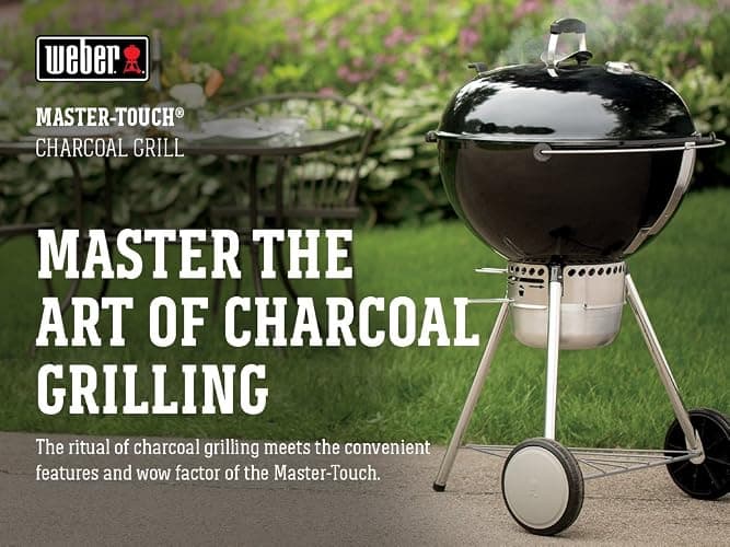 Weber Master-Touch 22” Charcoal Grill, Black (14501001) thumbnail 3
