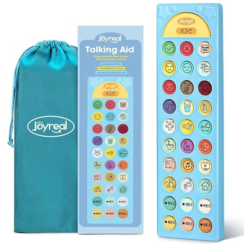 Joyreal AAC Device for Autism, Non Verbal Communication Tools for Speech Therapy & Stroke Rehab. Autism Talking Aids with 6 Programmable Buttons & Adjustable Volume, Autism Toys for Kids and Adults - Image 1