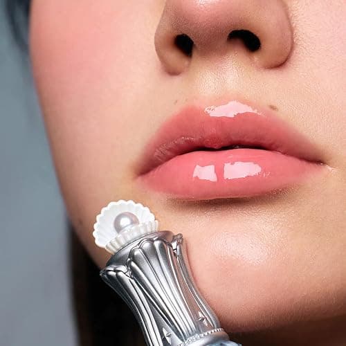 Flower Knows Shell's Jewel Nourishing Lip Glaze,Hydrating Lip Gloss with Hyaluronic,Moisturizing Plumping Oil,Non-Sticky Formula,0.16 fl.oz(P05 Shell Heart) thumbnail 5
