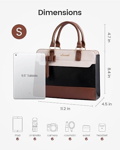 LOVEVOOK Purses for Women,Leather Tote Purse and Handbags,Satchel Shoulder Crossbody Top Handle Bags with Zipper thumbnail 5